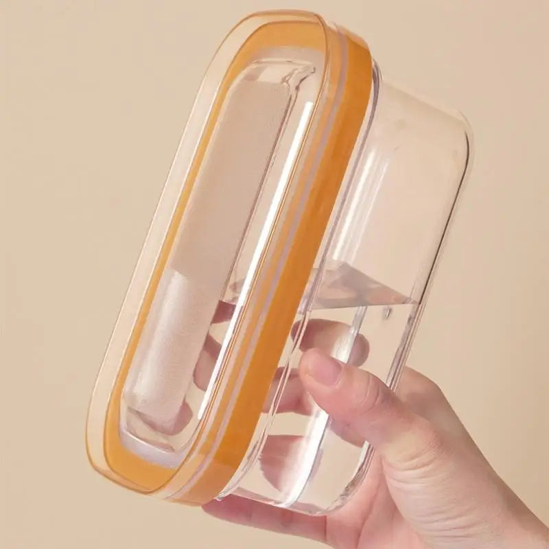 Premium Butter Dish Box Set with Cheese Slicer, Refrigerator Storage, Kitchen Knife, and Lid Oasis Select