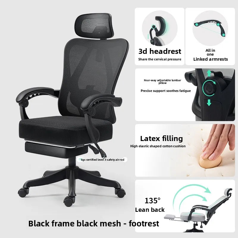 Comfortable computer chair Office chair Ergonomic chair Office chair Lifting reclining chair Oasis Select Orange