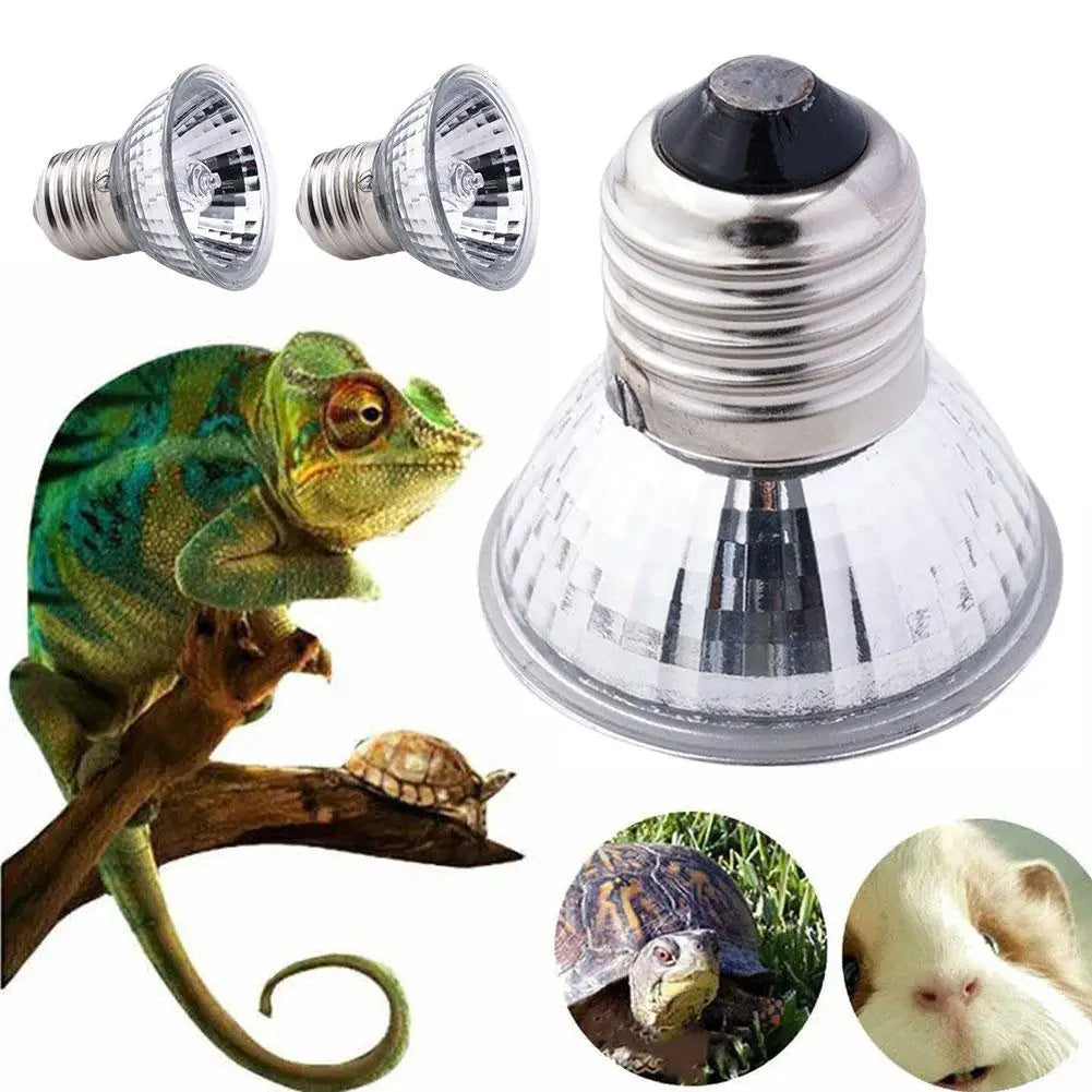 UVA UVB Reptile Heat Lamp 20/50/75W – Full Spectrum Basking