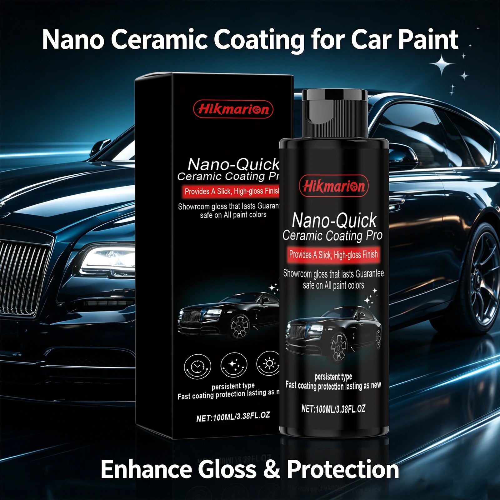 Nano Ceramic Car Coating Liquid Polish for Automotive Surface Coating Restore Shine Long Lasting Gloss Paint Protection Car Care Oasis Select