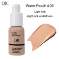QIC Matte Liquid Foundation – Waterproof, Oil Control, 5 Shades