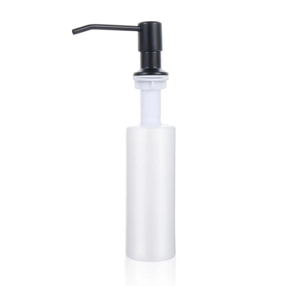 Pump Liquid Hand Wash Stainless Steel Kitchen Supplies Bathroom Accessories Sink Soap Dispenser Lotion Storage Bottle Oasis Select black