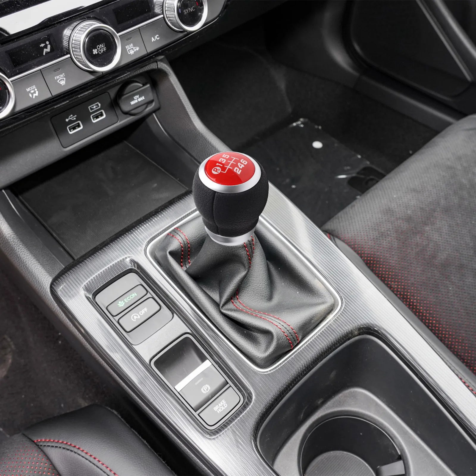For Toyota 86 13-20 Red Gear Shift Knob Manual Gear Shift Knob For SCION FR-S For Toyota 86 Direct Replacement Oasis Select China Mainland