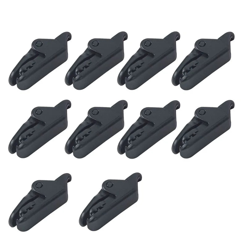 5/10pcs Windproof Crocodile Clip Tent Clip Non-slip Awning Tarpaulin Fixing Clip Outdoor Camping Tent Accessories Oasis Select 10pcs
