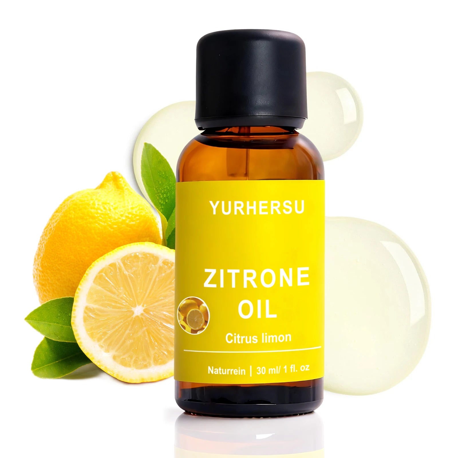 YURHERSU Pure Lemon Essential Oil 30ml – Brightening Skin Care Pure Essential Oil Oasis Select 1pcs 30ml