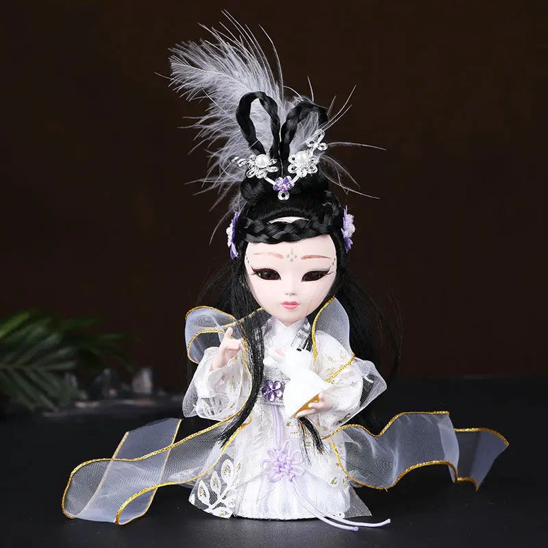 Chinese-style Themed Gifts for Foreigners Peking Opera Facial Makeup Memorabilia Silk Figurine Dolls and Decorative Ornaments Oasis Select Chang e 10x15cm