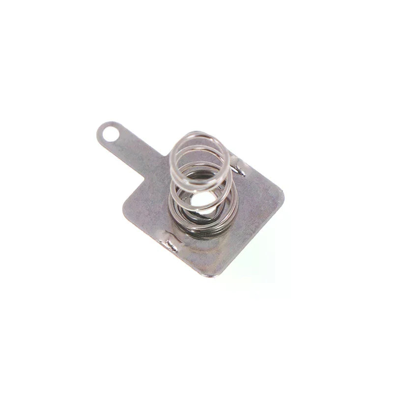 5Set 12MMx12MM - + Replacement Metal Batteries Spring Contact Plate Silver Unidirectional Slot For AA Battery Case Oasis Select