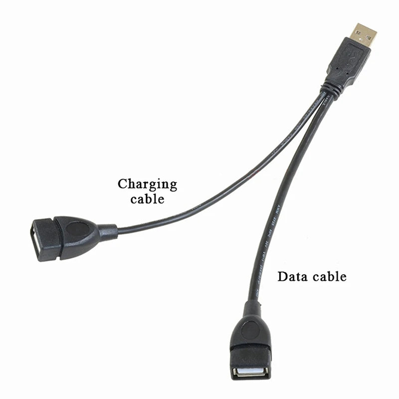 High Quality USB 2.0 Cable Double Splitter Adapter Cable 1 To 2 Female To USB Male Power Extension Cord Oasis Select