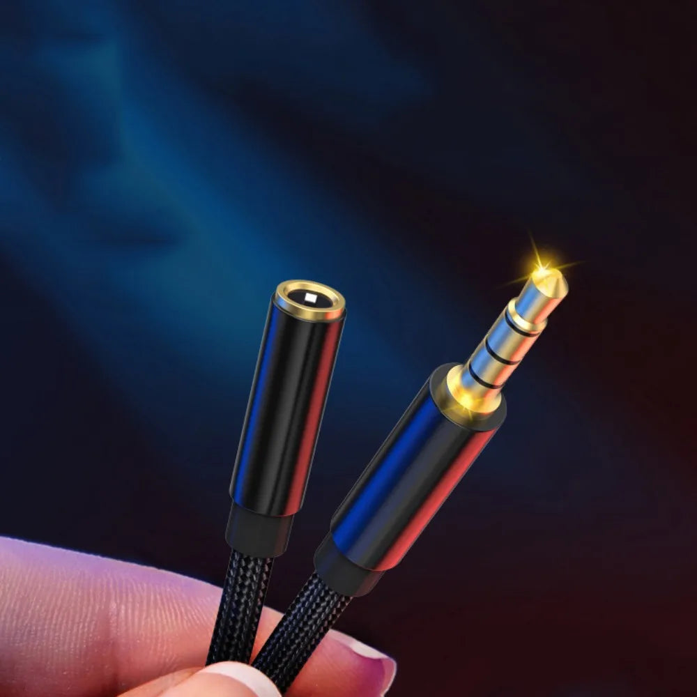 3.5mm Jack AUX Audio Cable For PC Headphones Male to Female HiFi AUX Extension Cable Speaker Extender Cord Oasis Select
