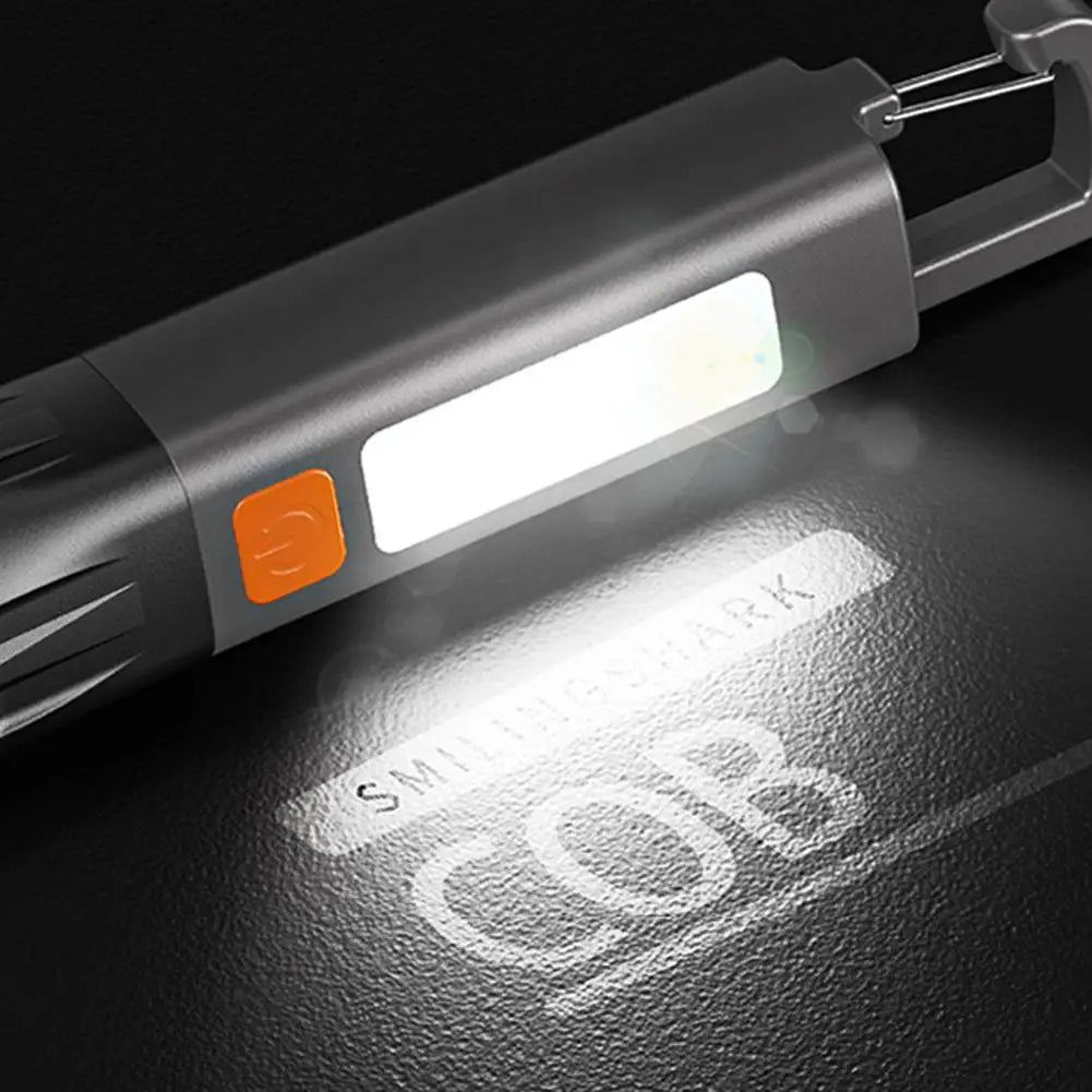 EDC LED Flashlight Zoomable 7-Mode USB-C Rechargeable Torch LED EDC Flashlight Oasis Select
