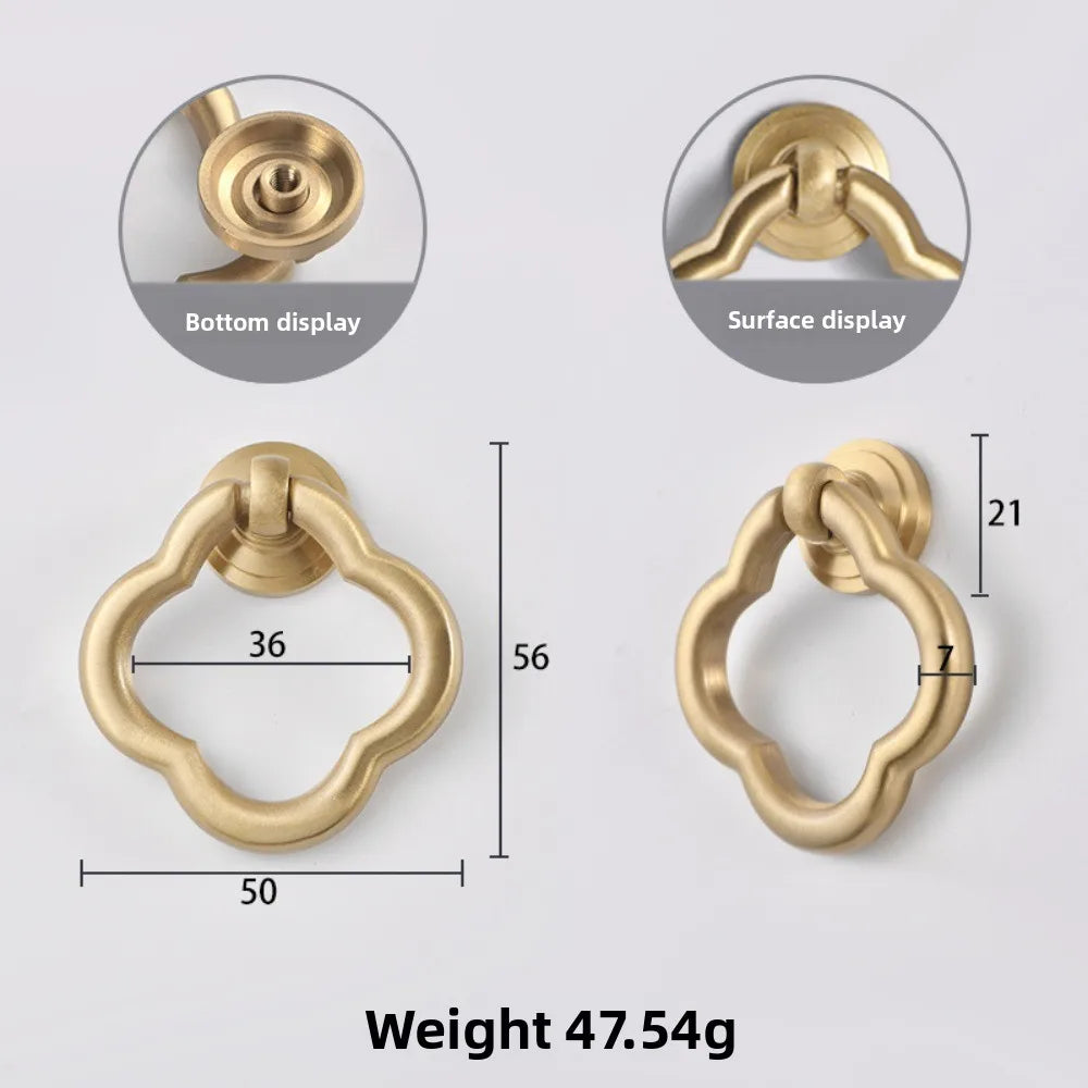 Pearl Golden Kitchen Cabinet Hardware Simplicity Furniture Handles for Doors Drawers Knob - Modern Minimalist Design Oasis Select A