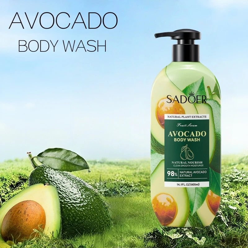 400ml Avocado Shower Gel – Natural, Alcohol-Free & Hypoallergenic