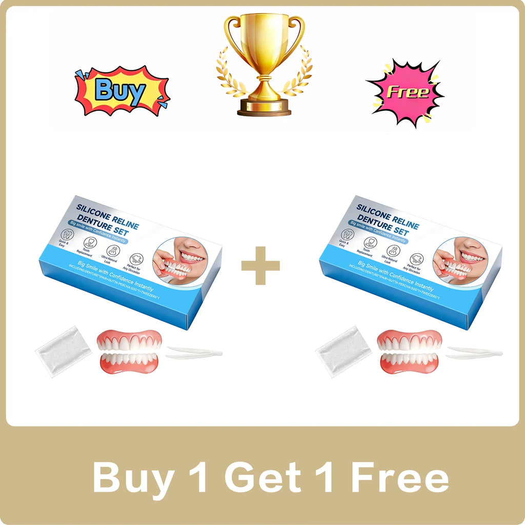 Moldable Cosmetic Snap-On Veneers – Natural Smile Denture Set Cosmetic Dental Veneers Oasis Select Buy 1 Get 1 Free