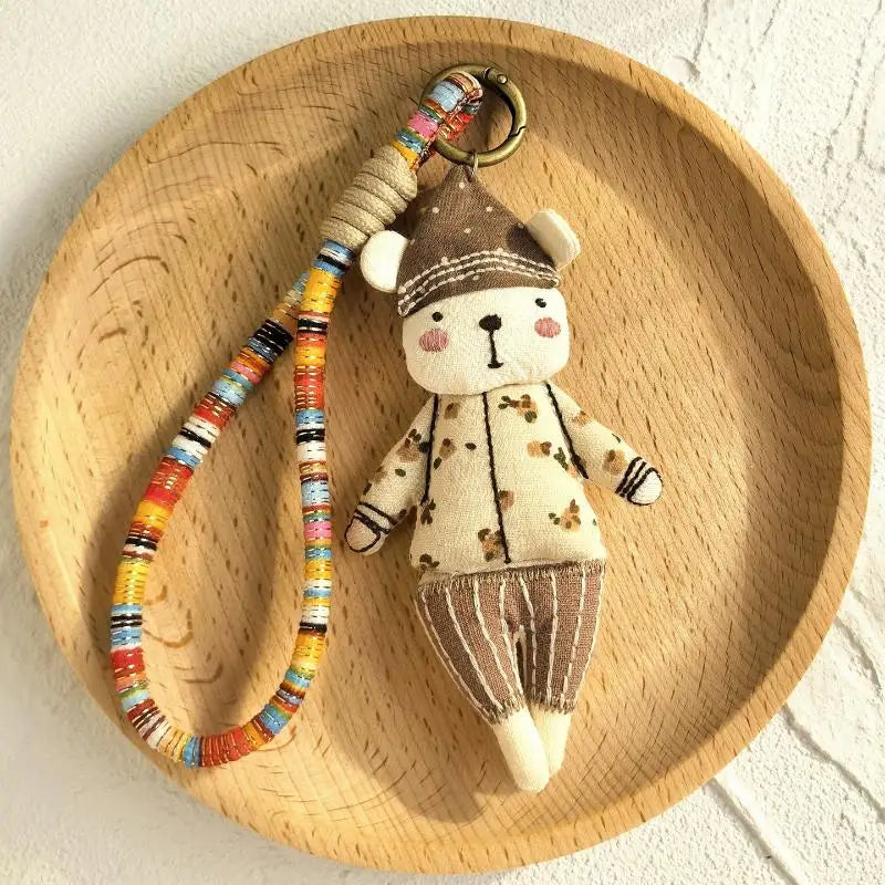 Handmade Cartoon Animal Fabric Keychain | Cute Backpack Pendant Fabric Keychain Pendant Oasis Select I