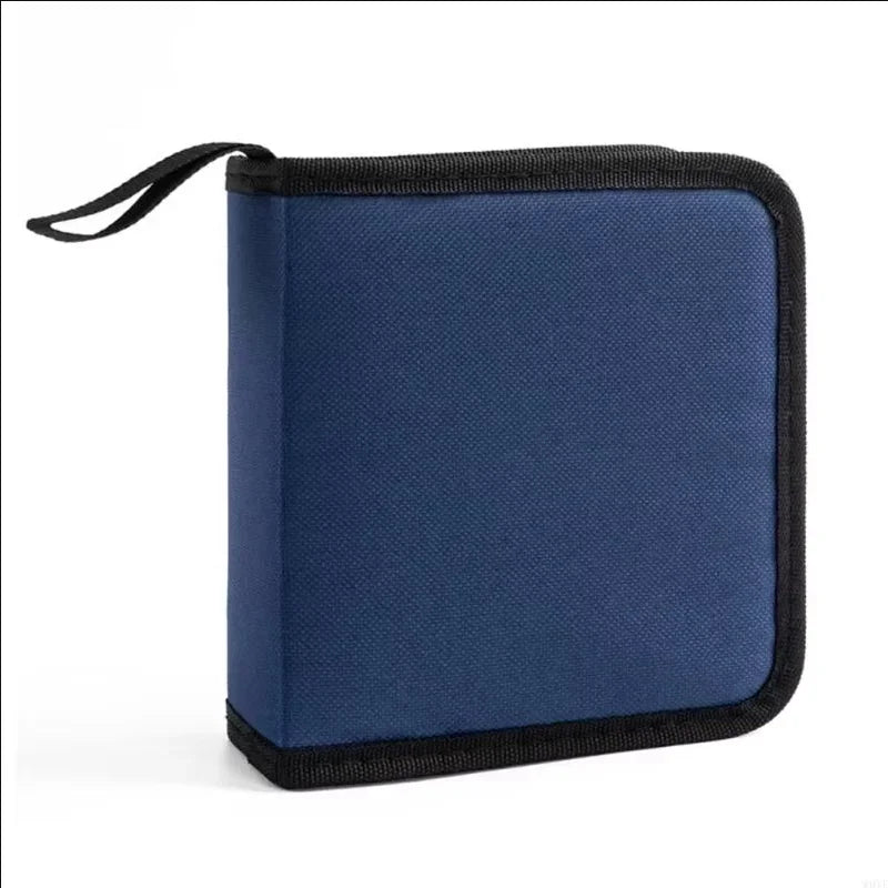 40Tablets CD DVD Discs Oxford Handbags Storage Case CD/DVD Case CD Case Storage DVD Organizer Case DVD Booklet Holder Oasis Select Blue