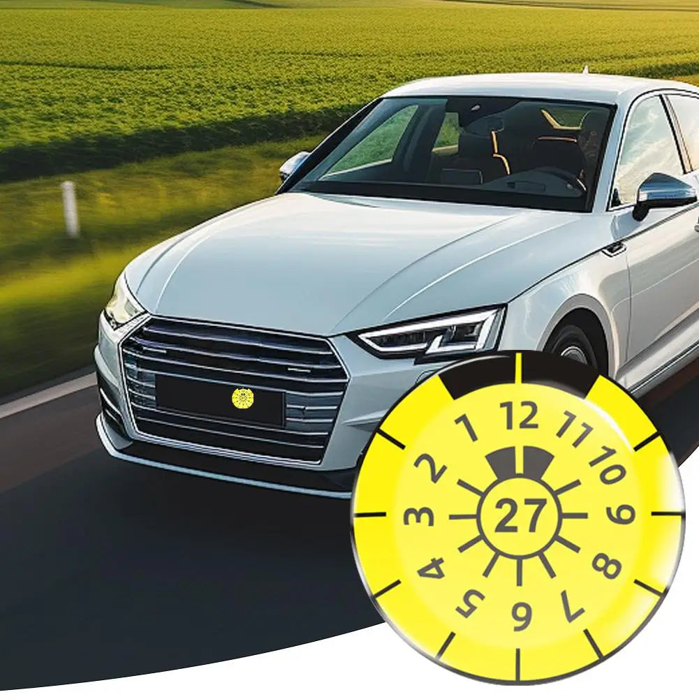 German License Plate 3D Gel Dome Car Sticker – 4pcs Decal