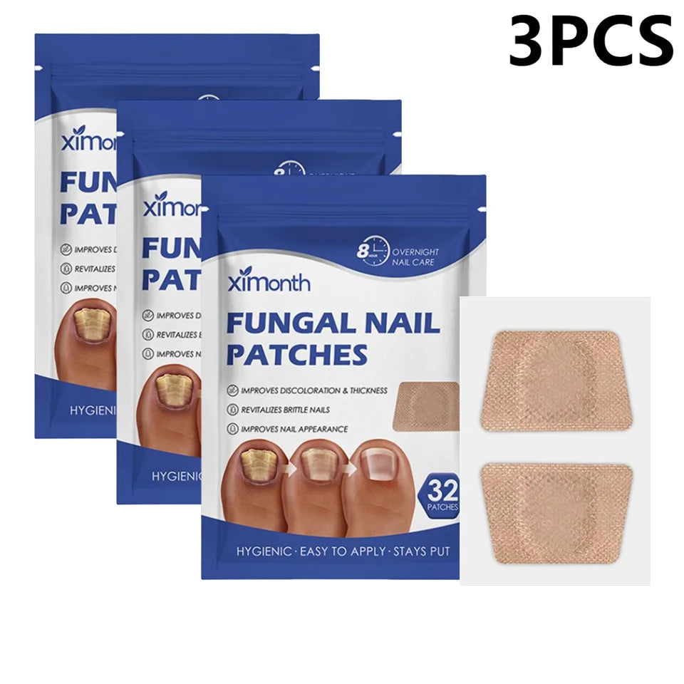 1-3Pcs Fungal Nail Treatment Patch Paronychia Anti-Infection Onychomycosi Removal Grey Nail Repair Correct Ingrown Nail Sticker Oasis Select 3Bags