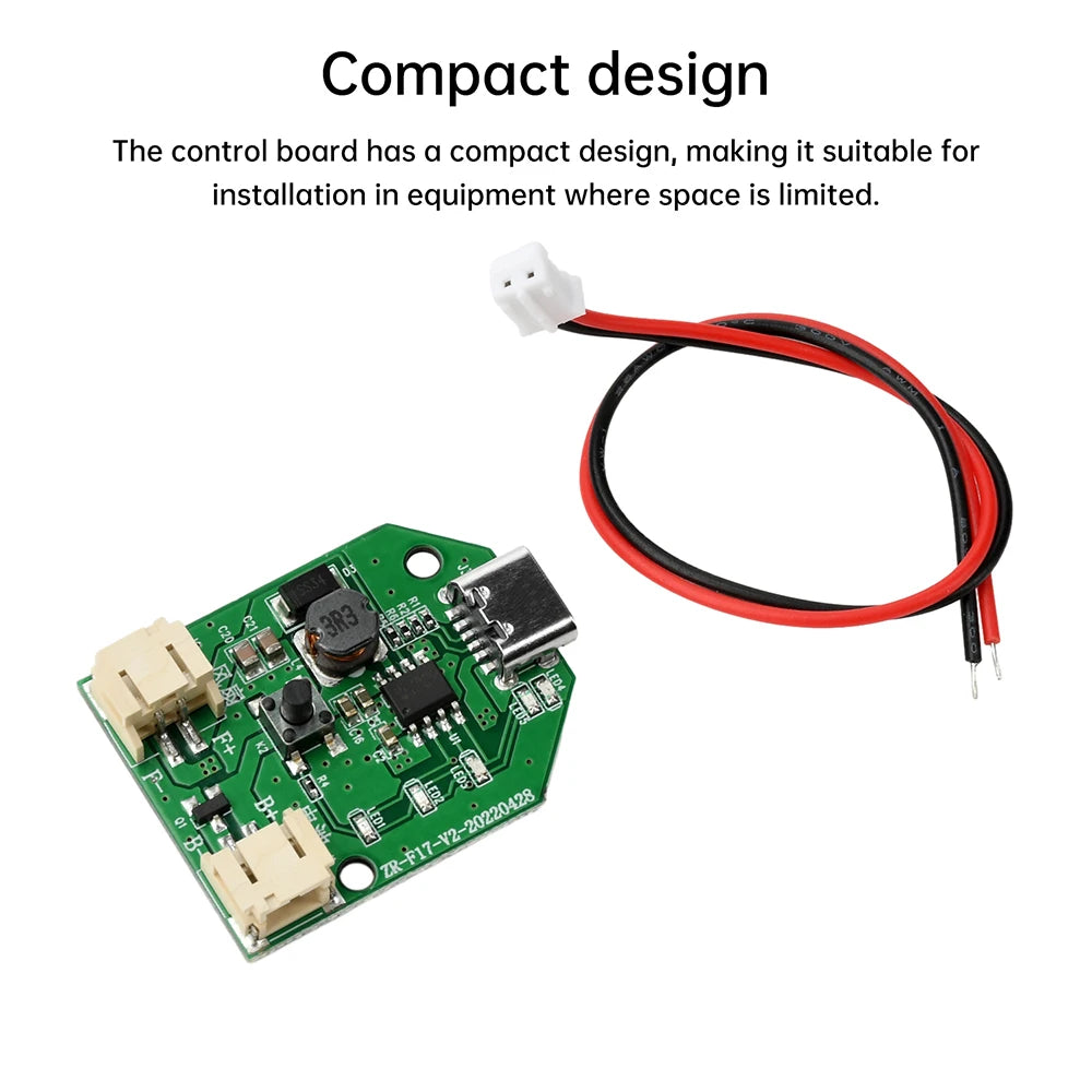 Fan Motor Speed Controller Board Three Speed Stepless Speed Regulation Charging Handheld Fan Control Board Type C Interface Oasis Select