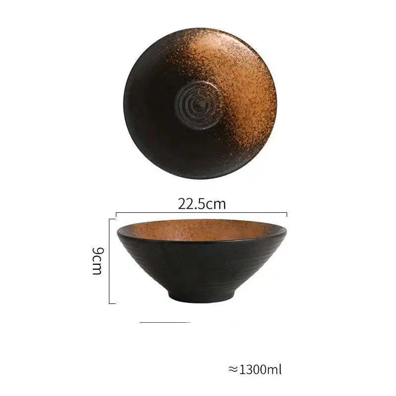Japanese Ceramic Tableware Ramen Soup Noodle Bowls Commercial Bowl Home Restaurant Kitchen Dinnerware 7/8/9 Inch Oasis Select 9Inch Bowl B