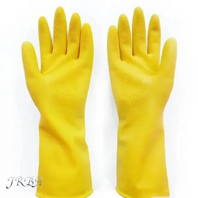 Latex Dishwashing Gloves Women's Waterproof Household Kitchen Washing Bowl Washing Clothes Vegetable Cleaning Household Oasis Select