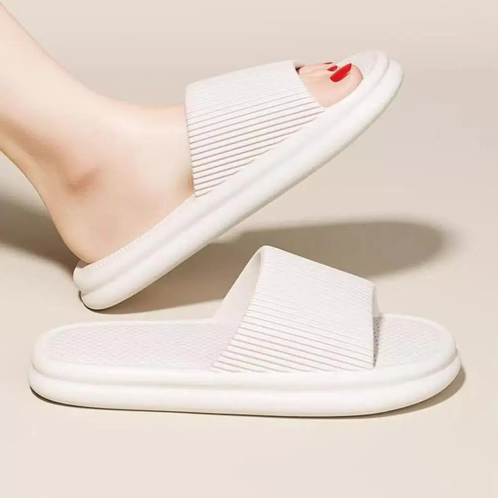 Women Summer Concise EVA Slippers Men Soft Home Slides Couples Bathroom Non-slip Sandals Adults Comfortable Outdoor Beach Shoes Oasis Select