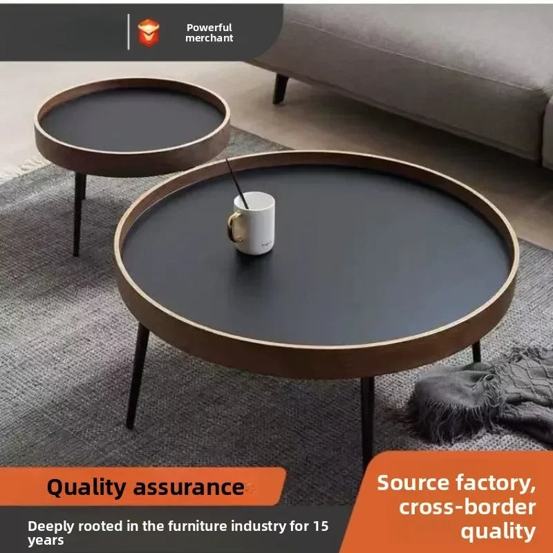 Multi-functional Nordic coffee table living room round small coffee table casual small table Oasis Select