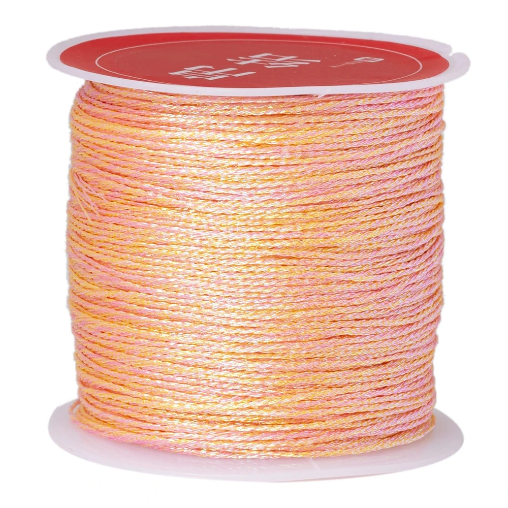 50m/0.4mm Nylon Cord Rope Beading DIY Handmade Necklaces Bracelets Jewelry Making Supplies Sewing Thread Cord Material Crafts Oasis Select 52 0.4mmX50m