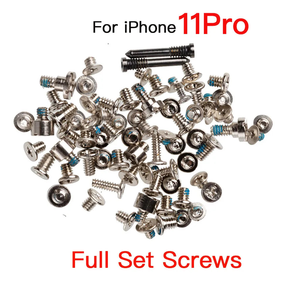iPhone 7–12 Pro Max Full Screw Replacement Set | 5-Star Screws