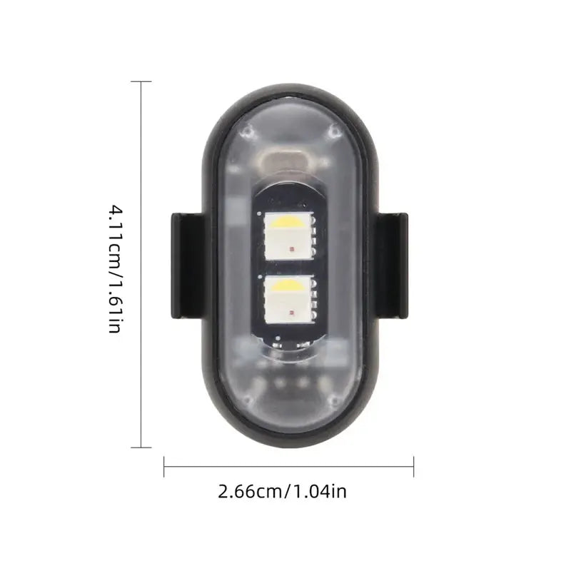 Wireless RGB LED Strobe Warning Light | 8 Colors Remote Control