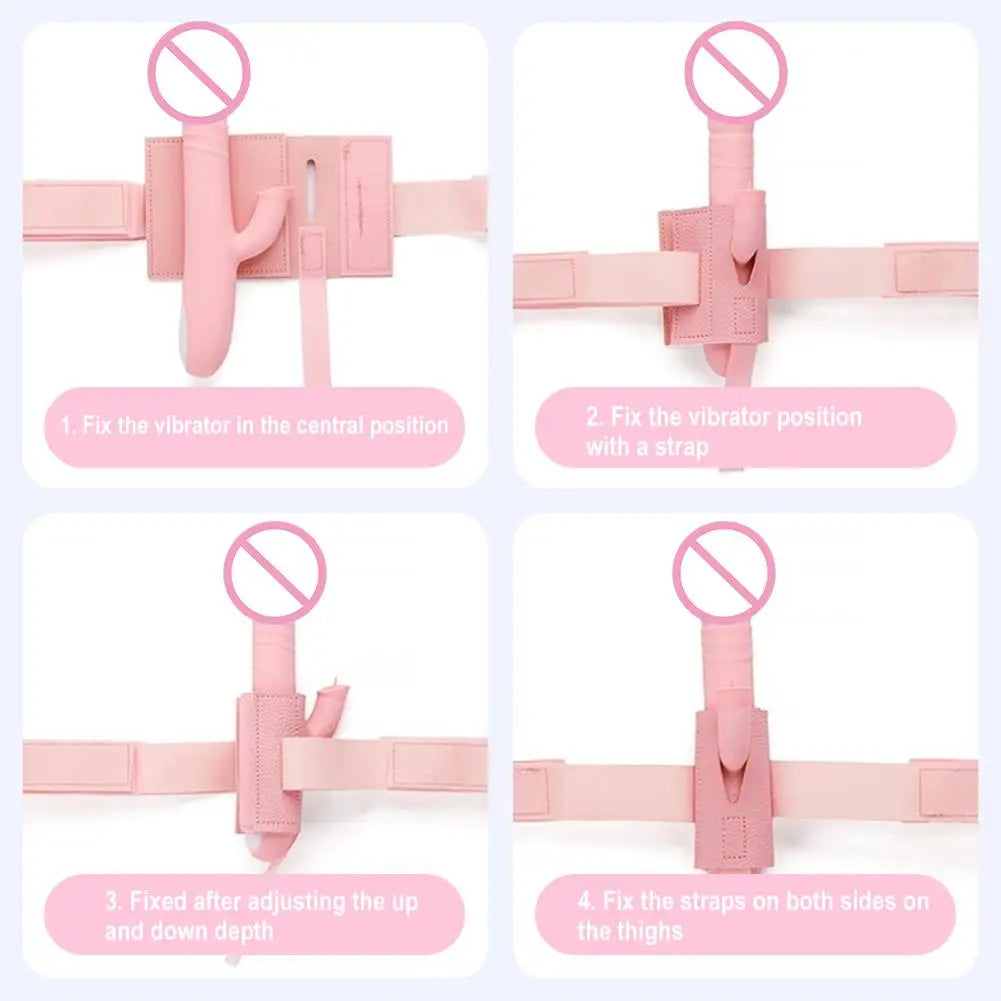 Adjustable Wand Vibrator Holder Strap – Wearable Harness Vibrator Holder Strap Oasis Select