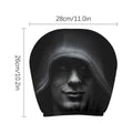 Car Headrest Cover Halloween Stretchy Head Rest Protector Mysterious Figure Pattern Headrest Cover for Automotive Vehicle SUV Oasis Select A