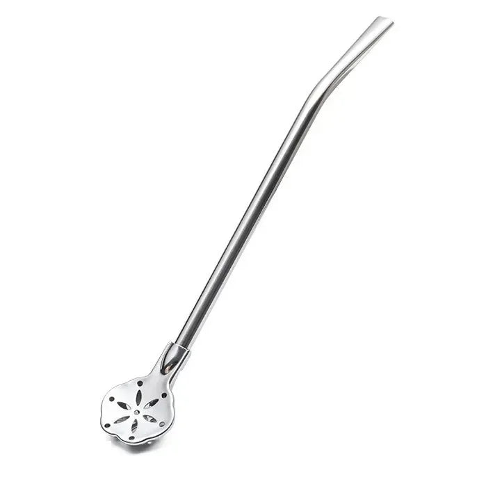 Detachable Bombilla Filter Straw Stainless Steel Straw Spoon Tea Filter Yerba mate straw Reusable Drinking Tools Bar Access Oasis Select B