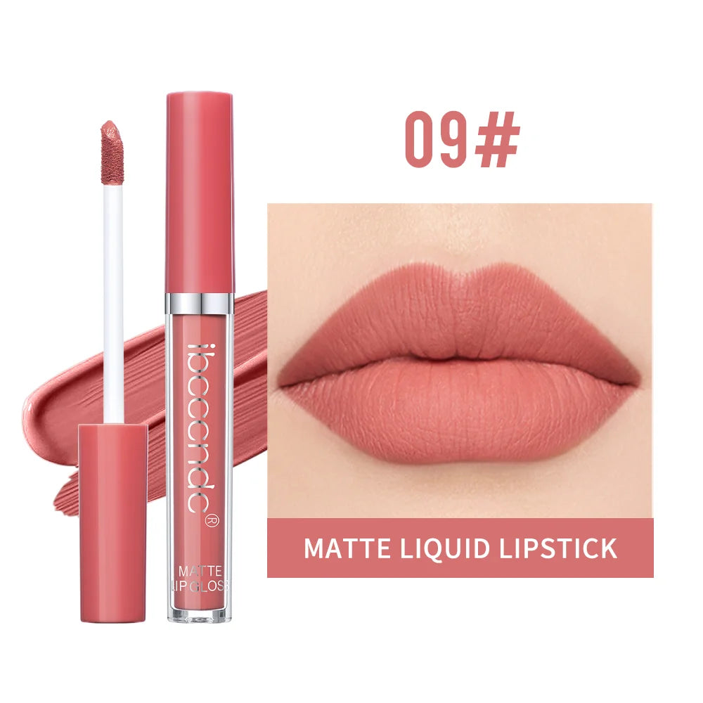 Matte Velvet Lip Gloss Lipstick Waterproof Non-stick Cup Not Easy To Fade Long Lasting Lip Glaze Lipstick Makeup Cosmetics Oasis Select Color 9