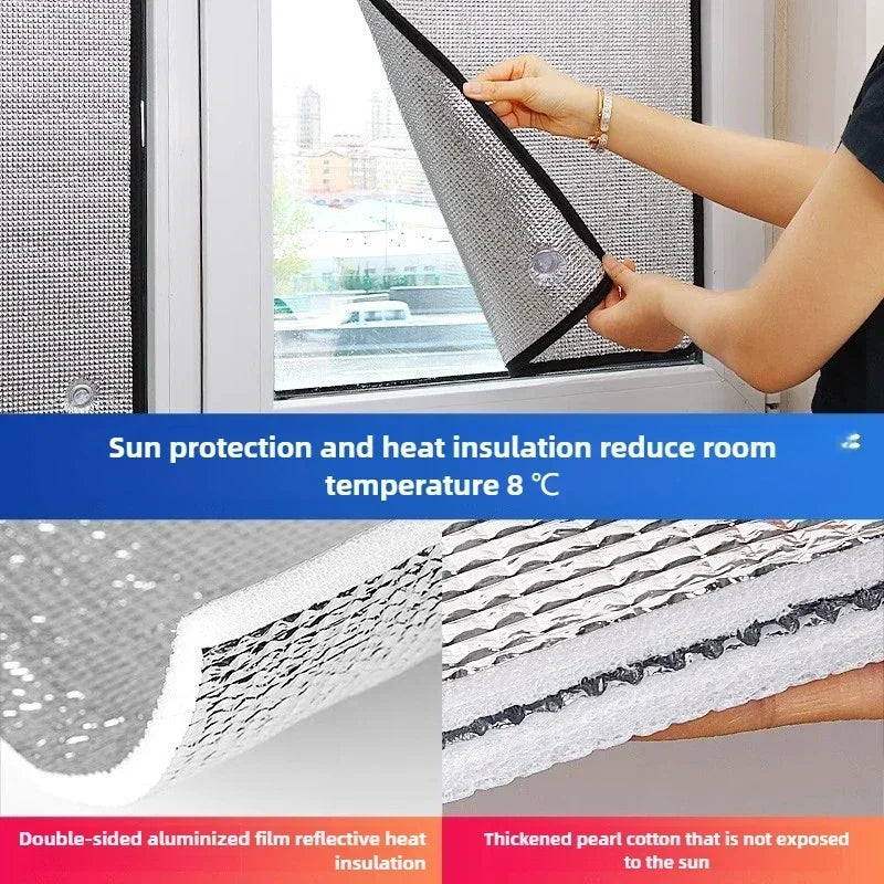 50X50CM 50X100CM Self Adhesive Window Sun Heat Insulation Film for Home Balcony Sunroom Glass Anti UV Sticker Privacy Shade Oasis Select