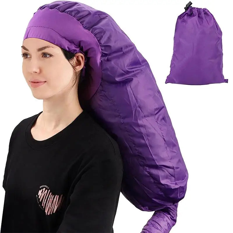 1pcs Hair Perm Portable Soft Hair Drying Cap Bonnet Hood Hat Blow Dryer Attachment Dry Hair Cream Cap bonnets wholesale Oasis Select