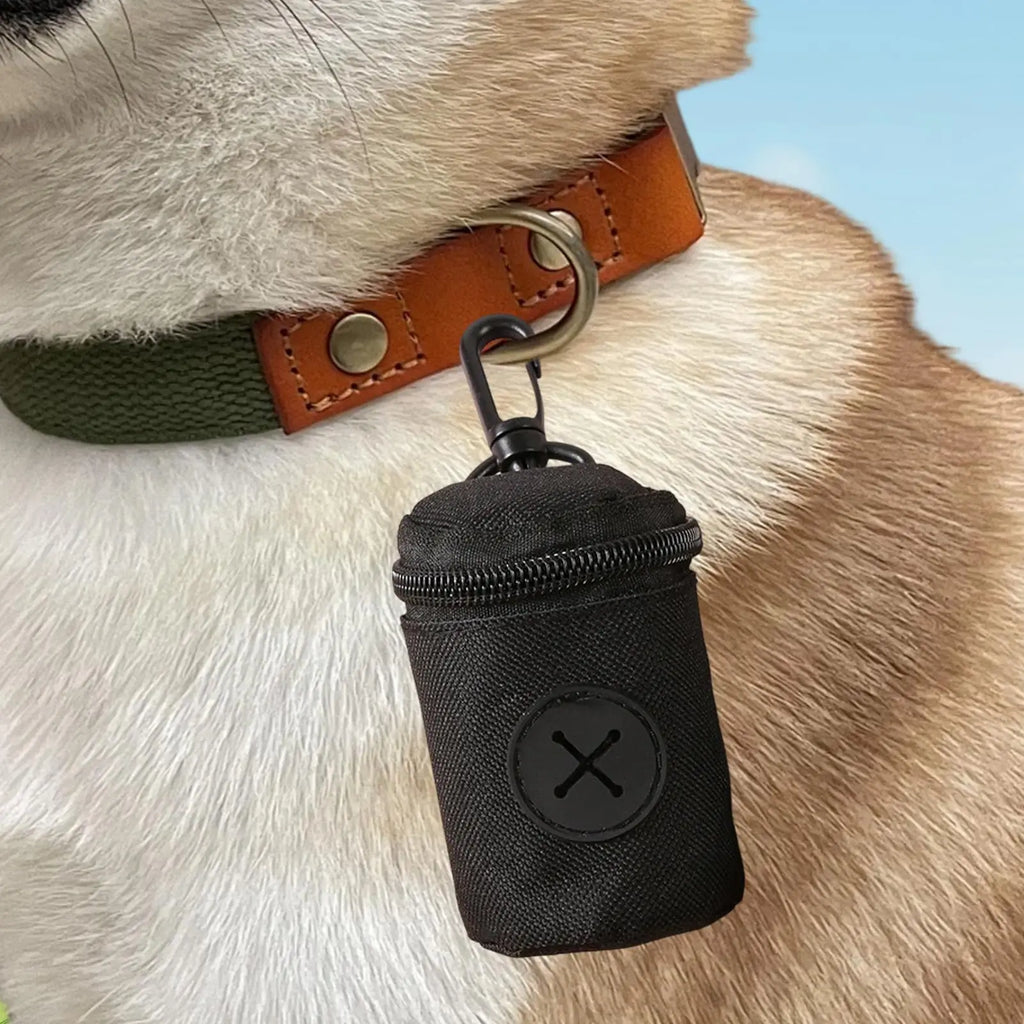 Dog Poop Bag Holder with Zipper Clip Small Pouch Pet Training Poop Bag Dispenser for Pet Puppy Small Medium Large Breed Home Oasis Select