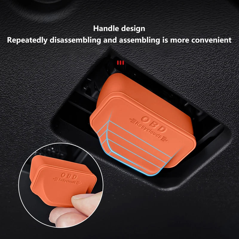 Vehicular OBD Diagnostic Connection Armor; Silica Dust Barrier Casing; Inside Ornamental Accessories Transformation Oasis Select