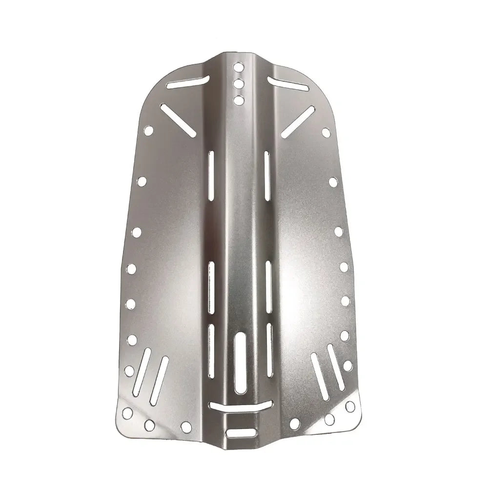 Tech Scuba Diving Backplate with Holes Diver BCD Harness Back Plate for Flexibility in Accessory Mounting Strong & Strudy Oasis Select Silver
