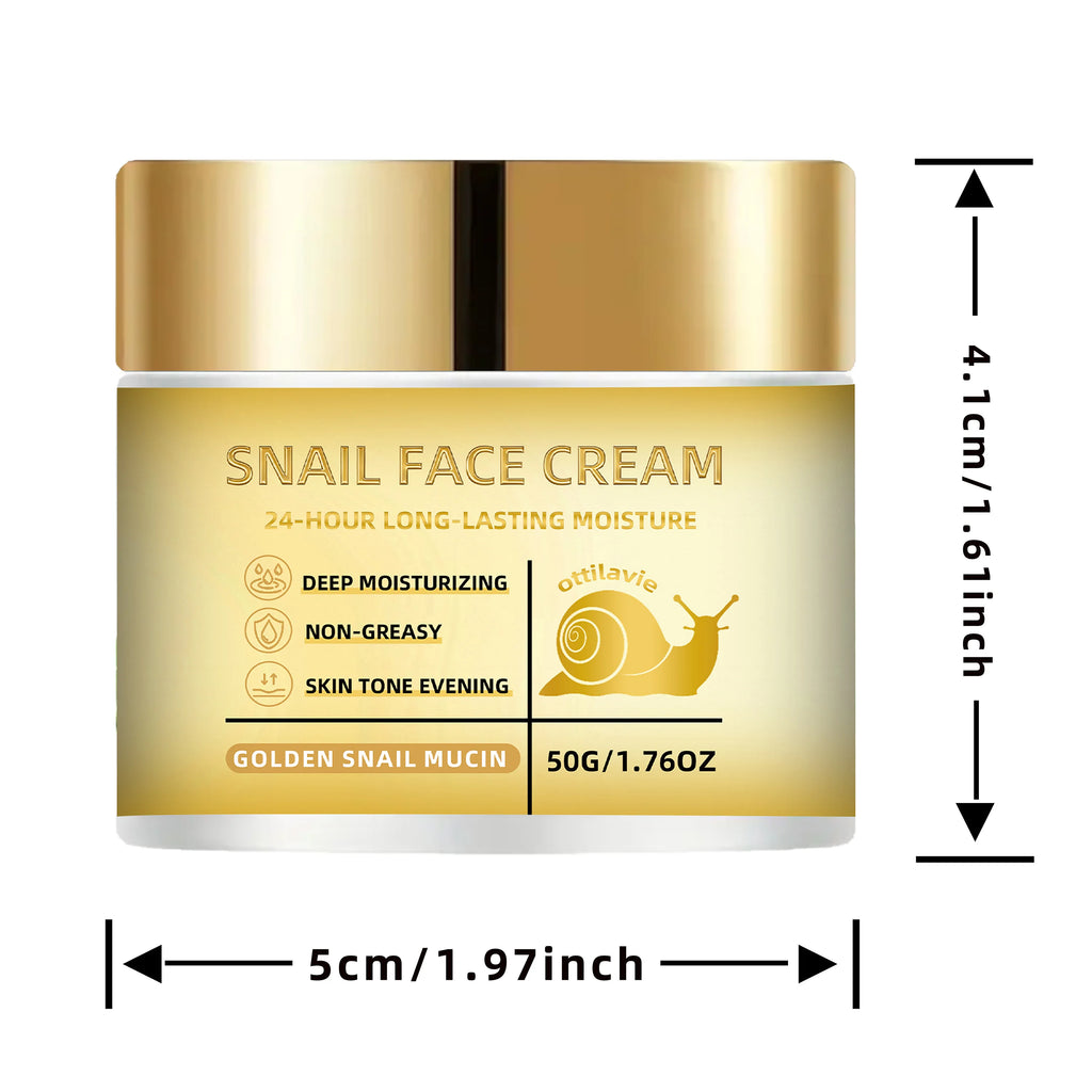 Ottilavie Snail Face Cream – Hydrating Moisturizer All Skin Snail Face Cream Oasis Select 50g