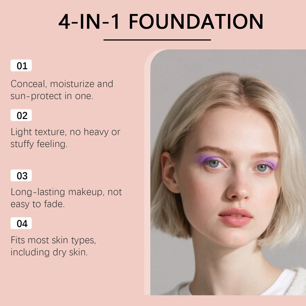 Zephoco 4-in-1 Foundation – Hydrating, Matte & UV Protection