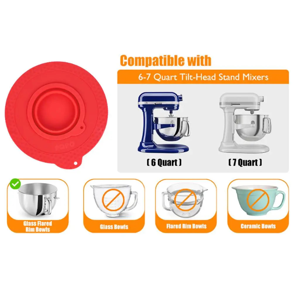 Stand Mixer Bowl Lid – Airtight Cover for 6–7 Qt Bowls