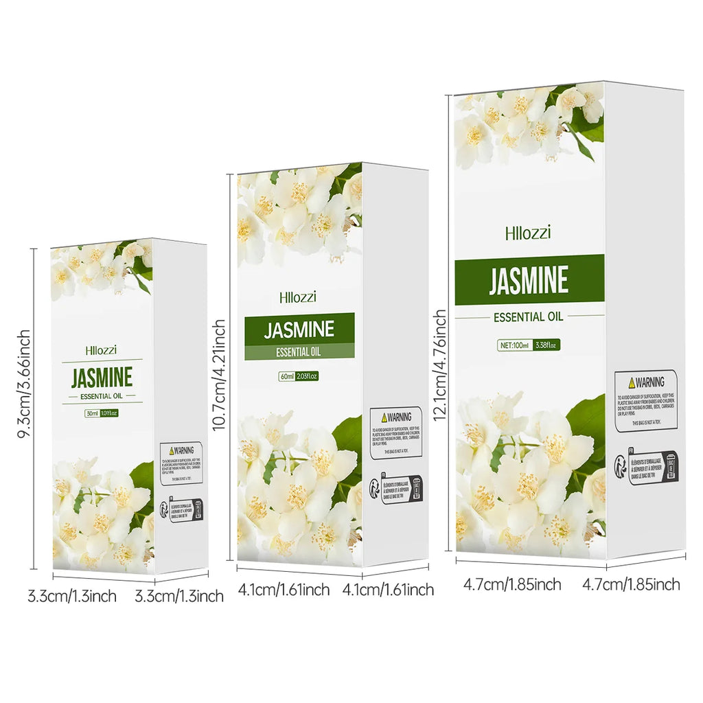 Hllozzi Jasmine Essential Oil 30ml 60ml 100ml | Aromatherapy
