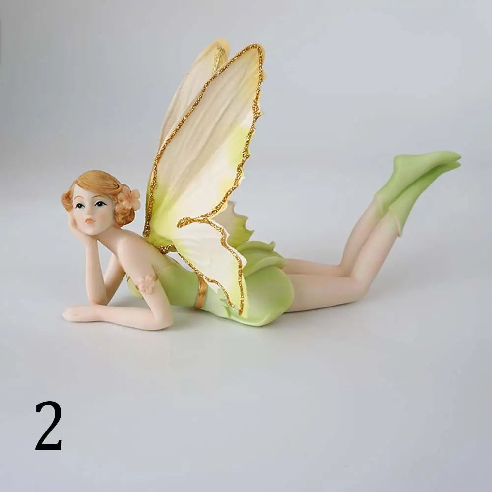 Resin Flower Fairy Angel Figurine | Handmade Home & Garden Decor