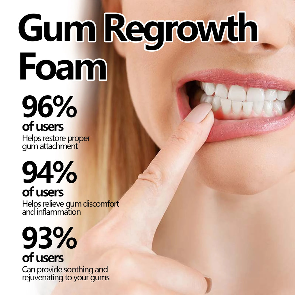 Gum Regrowth Foam Repair Gingival Remove Yellow Stain Relieve Dental Decay Whitening Teeth Oral Cleaning Protect Gum Care 30ml Oasis Select