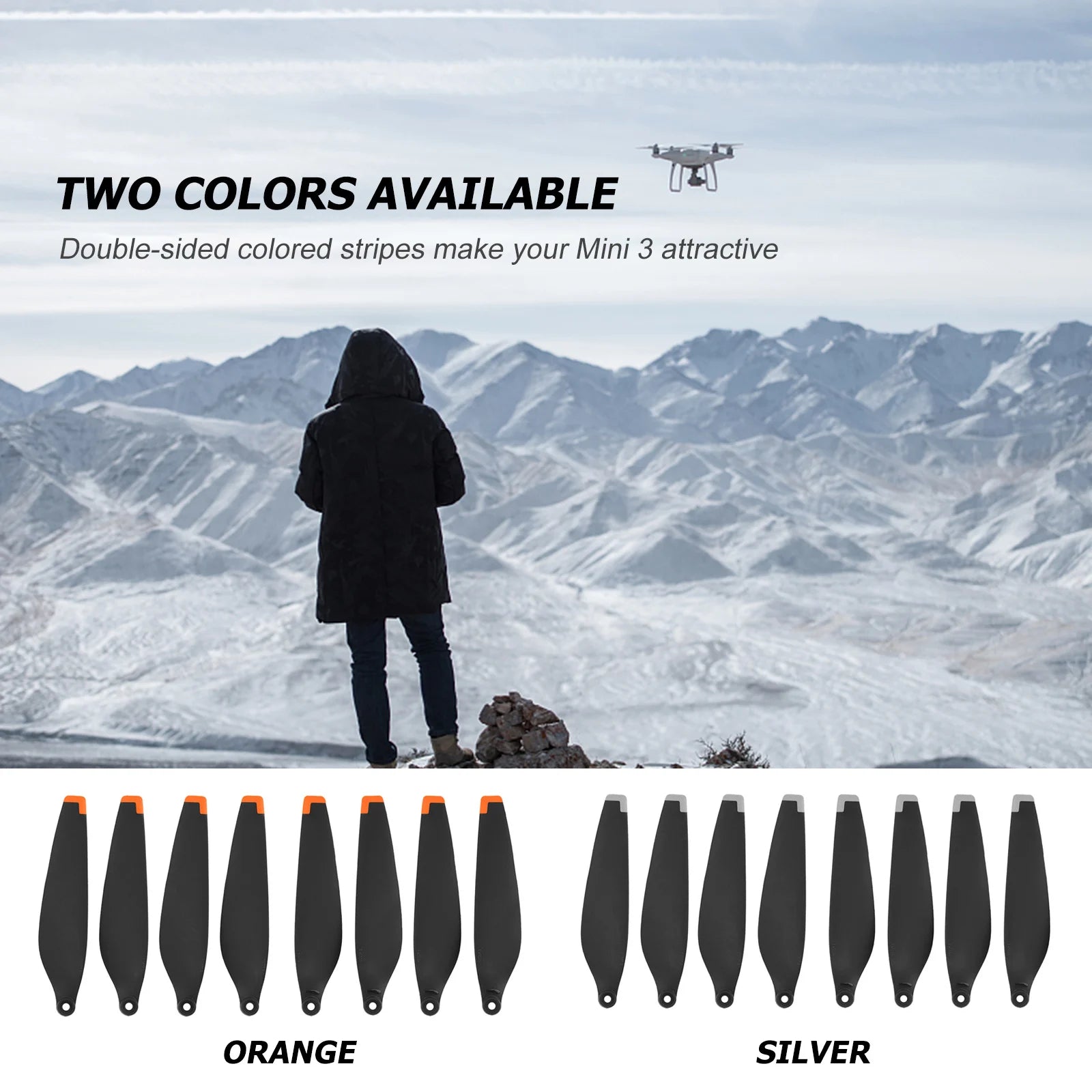 DJI Mini 3 Replacement Propellers 8-Pack – Lightweight Props Drone Propellers Oasis Select