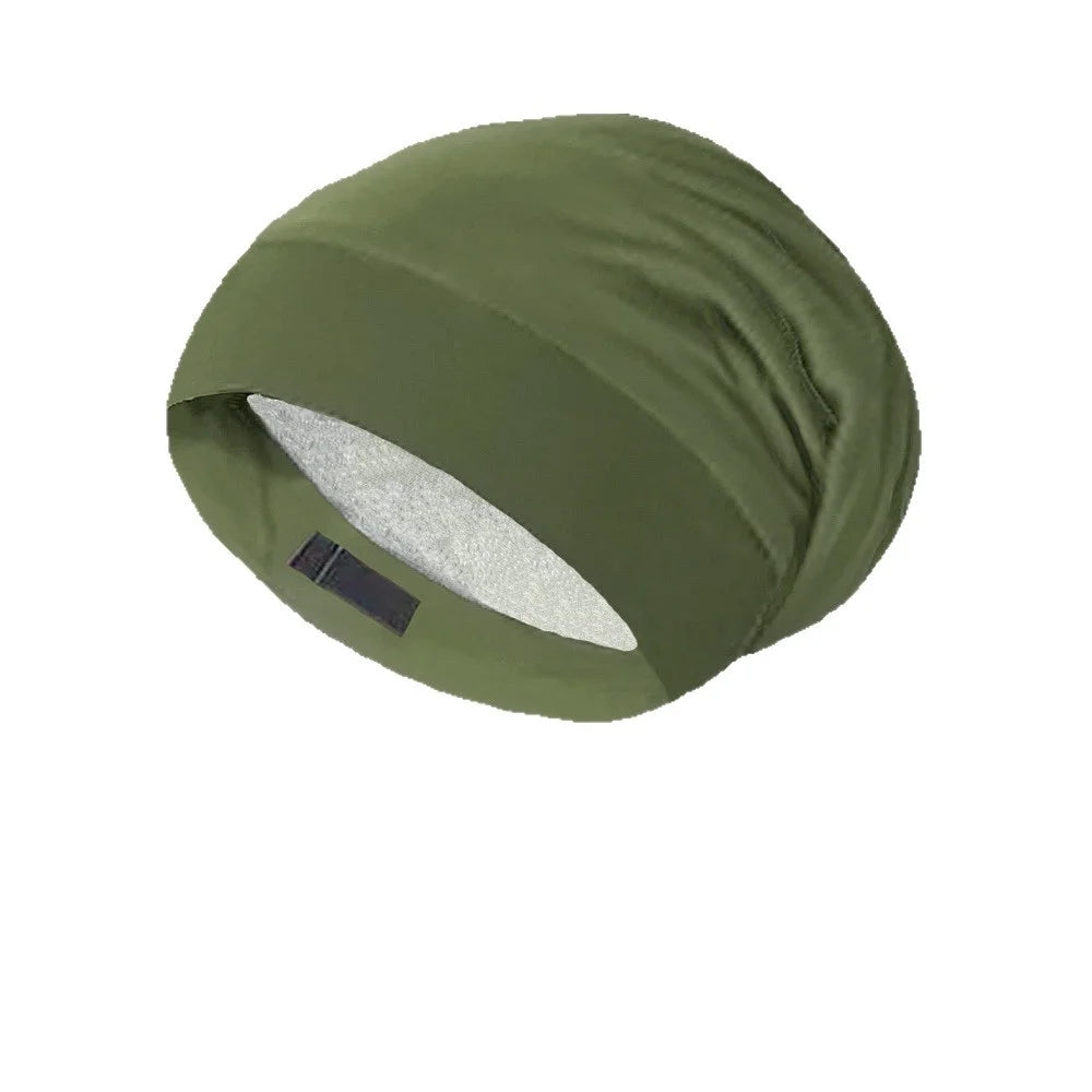 Adjustable double-layer simulated silk hair care cap, satin cap, makeup cap, European and American baotou cap, chemotherapy cap, Oasis Select