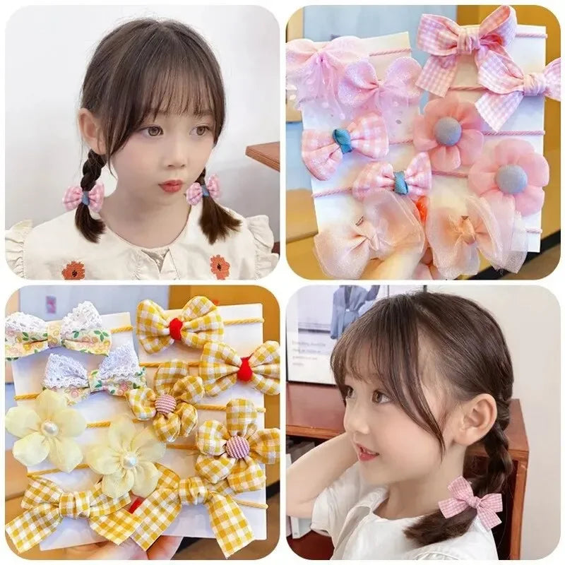 10pcs Aesthetic Hair Scrunchies – Cute Elastic Hair Ties, Soft Fabric Hair Bands, Stylish Headbands for Everyday Wear Oasis Select