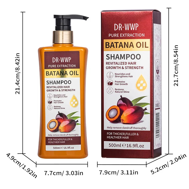 500ml Batana Oil Shampoo and Conditioner Set for Hydrating Care, Softening Hair, and Improving Dryness and Frizz Oasis Select Hair shampoo 500ml