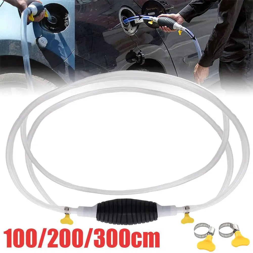Manual Siphon Pump Portable Oil Extractor Gasoline Diesel Suction Hose Multifunctional Liquid Vacuum Cleaner Liquid Transfer Oasis Select