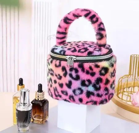 Large Leopard Print Makeup Bag – Travel Cosmetics Organizer